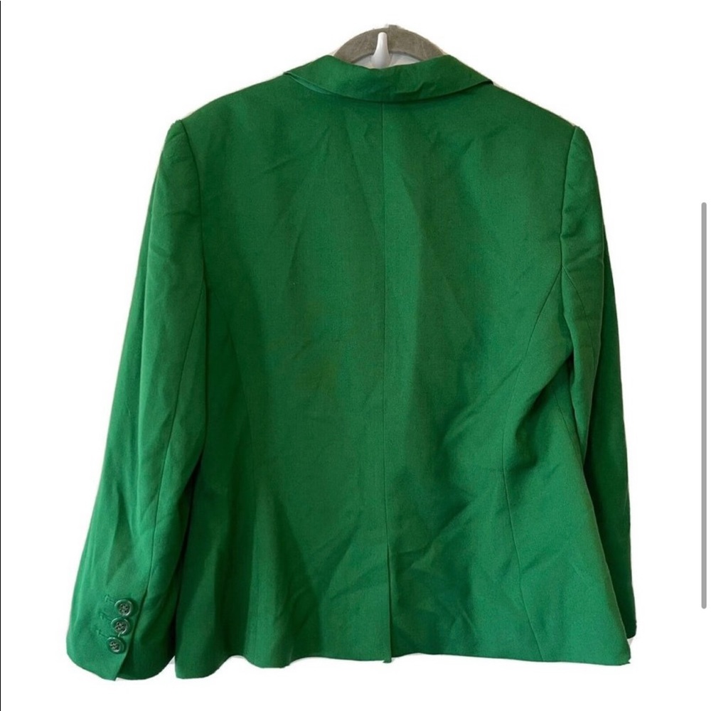The Limited Womens Jacket Size M Green Ponte Knit Button Blazer